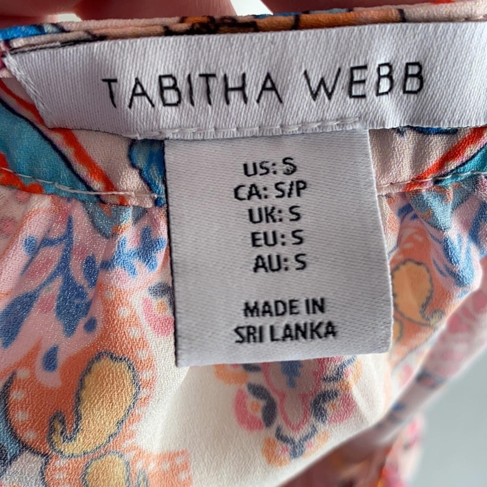 Tabitha Webb multicolor sleeveless v-neck blouse - Picture 5 of 8